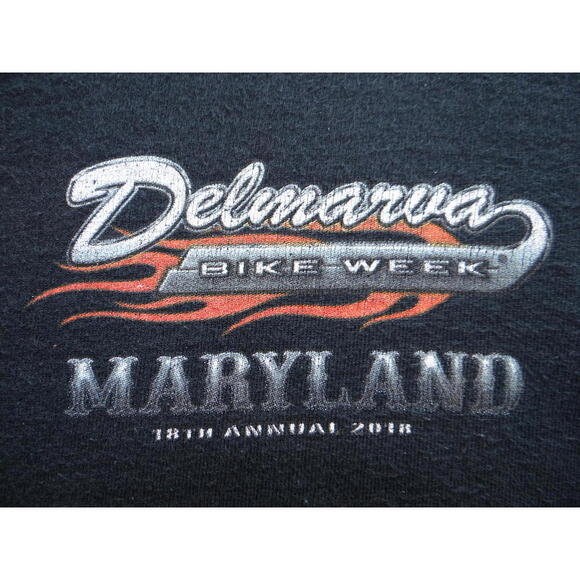 Delmarva Bike Week Maryland Men's Long Sleeve T-Shirt - Picture 3 of 7
